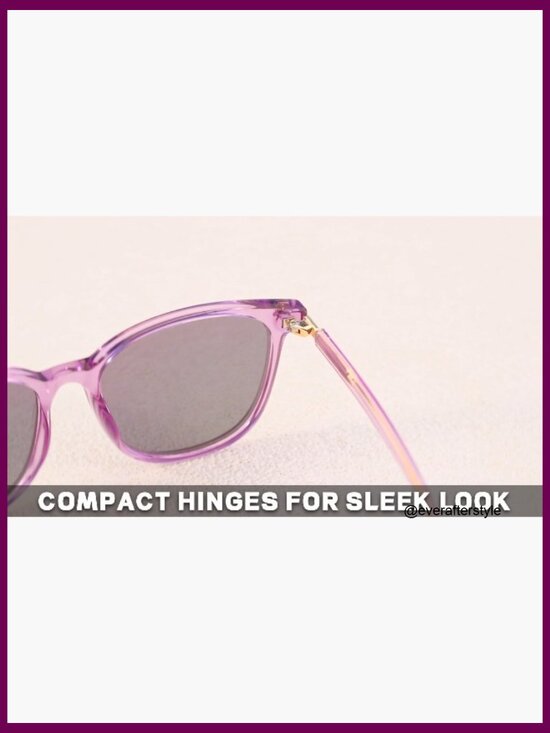 Mirrored Polarized Sunglasses with UV Protection, Cat Eye Oversized Frame